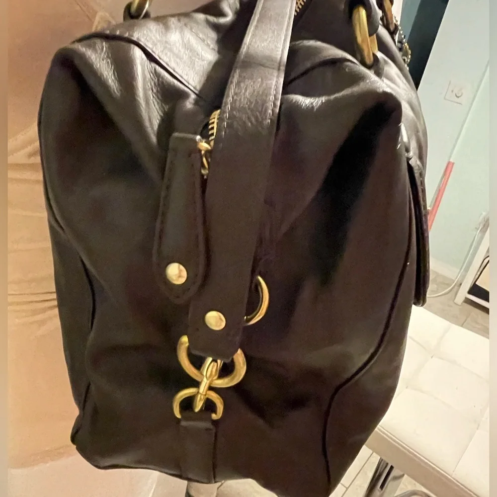 Coach Chocolate Brown Leather Satchel Handbag RN#F25151 - Picture 11 of 15